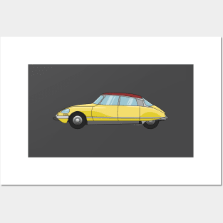 Citroen DS Illustration Posters and Art